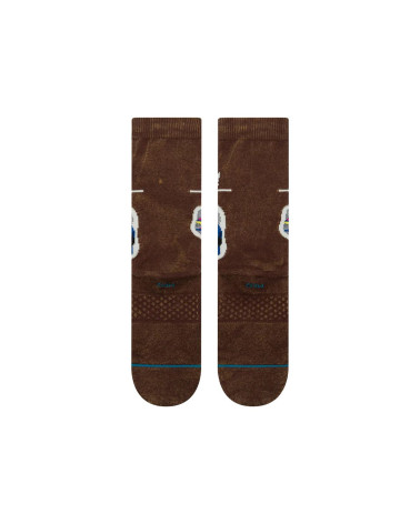 Stance Recently Deceased Crew Sock Brown