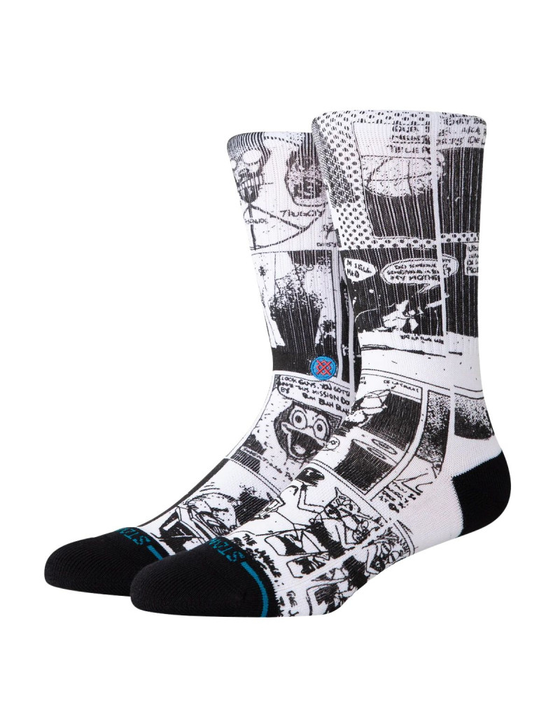 Stance The Sleeve Crew Sock Black/White