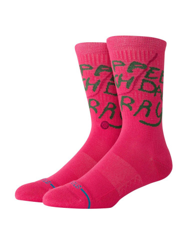 Stance Happee Crew Sock Pink