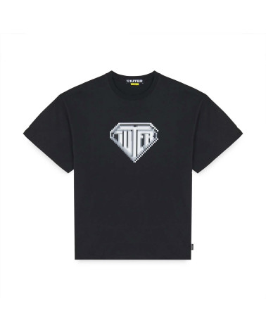 Iuter Pixel Logo Tee Black