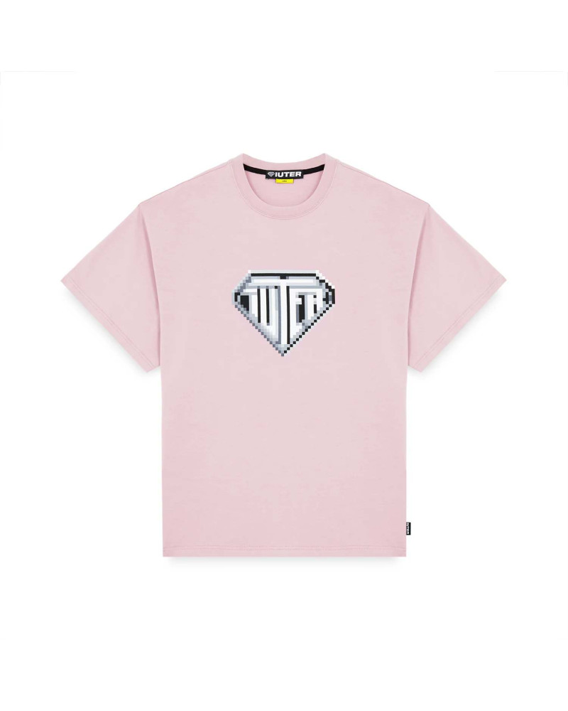 Iuter Pixel Logo Tee Palepink