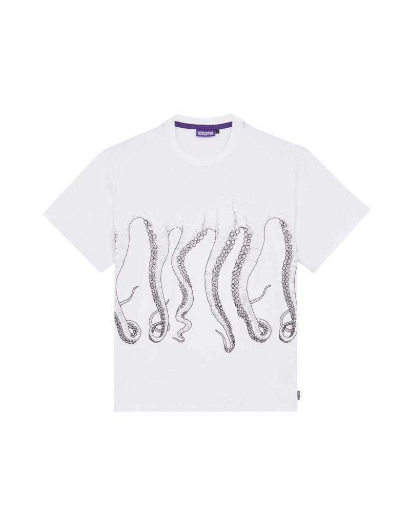 Octopus Outline Tee White