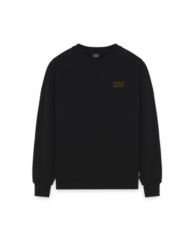 Propaganda Logo Embroidery Crewneck Black