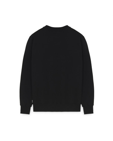 Propaganda Logo Embroidery Crewneck Black