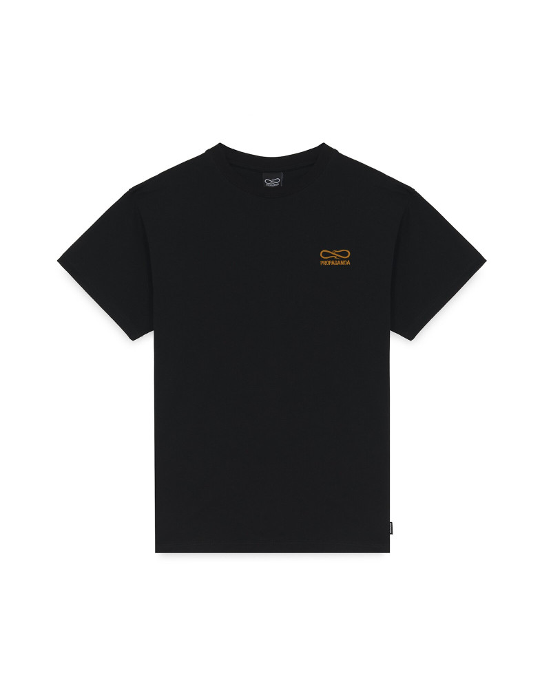 Propaganda Logo Embroidery Tee Black