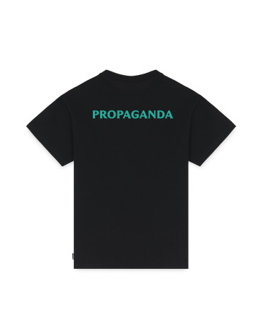 Propaganda Logo Fire Tee Black