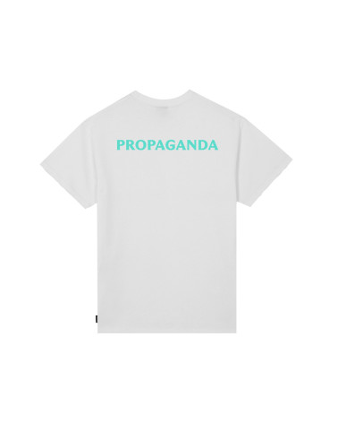 Propaganda Logo Fire Tee White