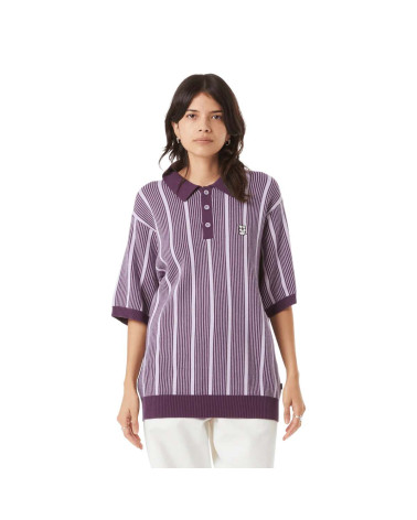 HUF Trace Stripe Knit Top Dust Purple