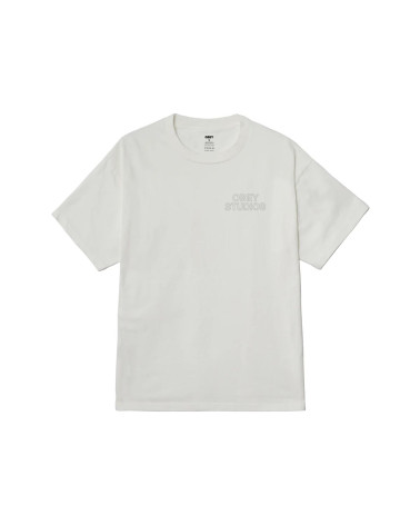 Obey Studios Outline Pigment T-Shirt True Vintage White