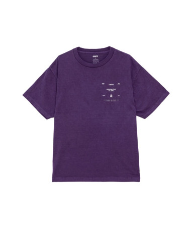 Obey Around The Globe Pigment T-Shirt Imperial Purple