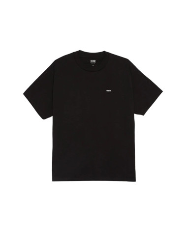 Obey Icon Stencil Flame T-Shirt Black