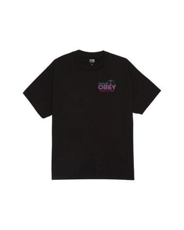 Obey Records Sound Waves T-Shirt Black