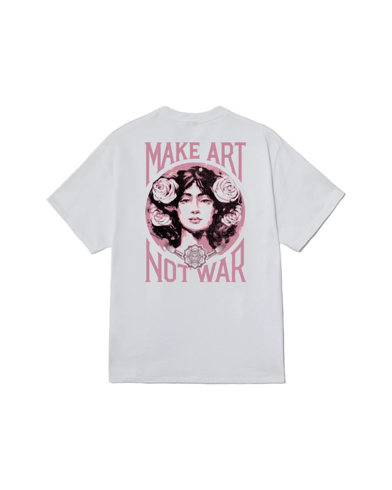 Obey Make Art Not War T-Shirt White